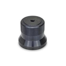 GN 200 Indexing Mechanisms, Steel Type: A - Knob, blackened, without scale