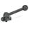 GN 918.1 Clamping Bolts, Steel, Upward Clamping, with Threaded Bolt Type: KV - With ball lever, angular (serration)
Clamping direction: L - By anti-clockwise rotation