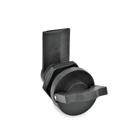 Latches GN 115.3: Plastic, Operation with Socket Keys / Retractable Handle