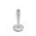 GN 31 Leveling Feet, Stainless Steel, with Rubber Pad Type (Base): B1 - Matte shot-blasted, rubber inlaid, black
Version (Screw): W - With adjustable sleeve, covered thread and wrench flat at the bottom