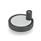 GN 736 Control Handwheels, Aluminum Type: D - With revolving knob