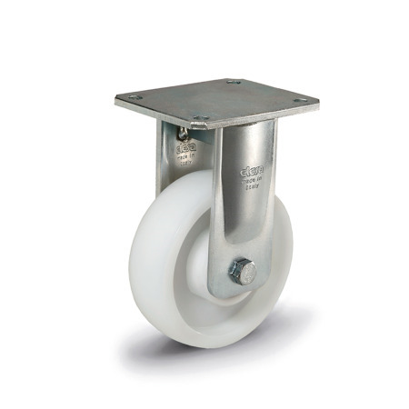 GN 22892 Heavy Duty Casters, Polyamide, Heavy Version Bearing type: K - Ball bearing
Type (bracket): B - Rigid bracket
Coding: H - Heavy Version
Material (bracket): ST - Welded steel design