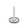 GN 44 Piedini di livellamento, acciaio INOX AISI 316 L Tipo (base): D1 - Con disco antiscivolo, con aggancio a clip, colore nero
Versione (vite): S - Senza dado, esagono esterno in basso