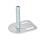 GN 42 Leveling Feet, Steel, with Fixing Lug, Rectangular Shape Type (Base): G0 - Without rubber pad, with 2 slotted holes
Version (Screw): U - Without nut, hex socket at the top and wrench flat at the bottom