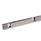 GN 1490 Linear Guide Rail Systems, Stainless Steel, with Inside Traversal Distance Type: B5 - with two cam roller carriages with 5 rollers
Identification no.: 2 - with two end stops
Material: NI - Stainless steel