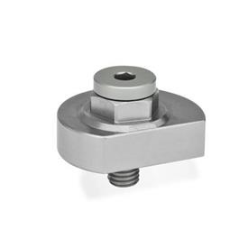 GN 918.5 Eccentric Cams, Stainless Steel, Radial Clamping, with Threaded Bolt Type: SK - With hex<br />Clamping direction: L - By anti-clockwise rotation