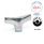GN 8341 Tuercas de mariposa, acero inoxidable, diseño higiénico Acabado: PL - Pulido (Ra < 0,8 µm)
Material (anillo de sellado): E - EPDM