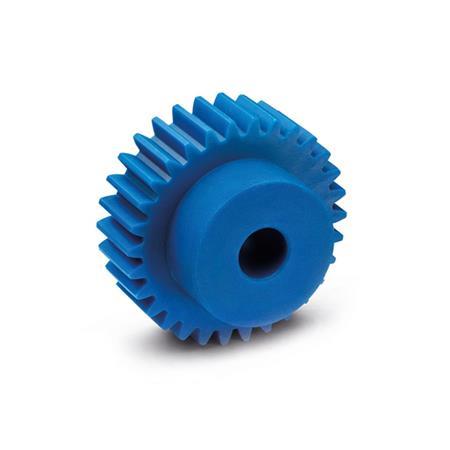 GN 7802 Spur Gears, Plastic, Pressure Angle 20°, Module 1.5 Color: VDB - Visually detectable
Tooth count z: ≤ 36