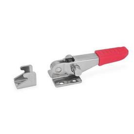 GN 851 Stainless Steel Latch Type Toggle Clamps Type: T - Without square U-bolt, with catch