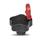 GN 5337.8 Volantini di serraggio di sicurezza a stella, plastica, boccola ottone, azionamento con chiave Tipo: CSN - Con chiave, ripiegabile
