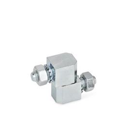 GN 129 Hinges, Steel Type: Z - Consisting of two parts