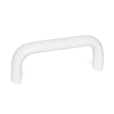 GN 565 Cabinet U-Handles, Aluminum, Antimicrobial Finish: WSA - White, RAL 9016, antimicrobial