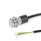 GN 3310 Schalter, Edelstahl, mit / ohne LED-Beleuchtung Form: RO - Taster, rastend, ohne LED
Anschlussart: K2 - Kabel, Ende offen, 2 m