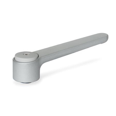 Flat Adjustable Tension Levers GN 126: Zinc Die Casting, Insert Steel, with Internal Thread