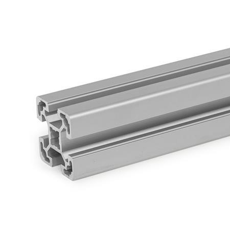 GN 10b Aluminum Profiles, b-Modular System, with Open Slots on All Sides, Profile Type Light Profile size: B-404010L
Finish: N - Anodized, natural color
