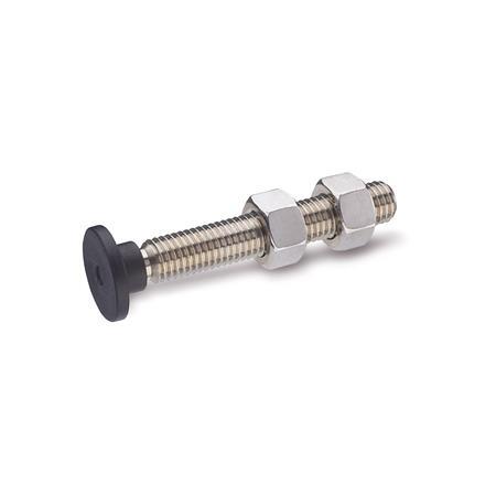 Clamping Screws GN 903: Stainless Steel, with Swivel Plastic Thrust Pad