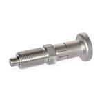 Stainless Steel Indexing Plungers, AISI 316, with Rest Position