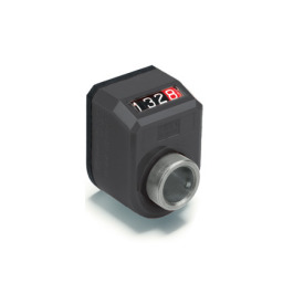 GN 954.2 Position Indicators, Hollow Shaft Stainless Steel, 4 Digits, Digital Indication, Mechanical Counter Display position: AN - On the chamfer, above<br />Color: SG - Black-gray, RAL 7021, shiny finish