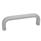 GN 565 Poignées étriers, aluminium Finition: SR - Argenté, RAL 9006, finition texturée