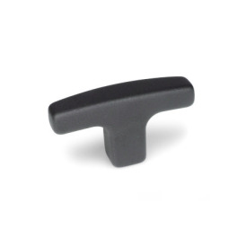 GN 563.2 T-Handles, Aluminum Finish: SW - Black, RAL 9005, textured finish