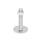 GN 44 Piedini di livellamento, acciaio INOX AISI 316 L Tipo (base): B0 - Senza disco antiscivolo, con 2 fori di montaggio
Versione (vite): TK - Con dado, sede per chiave in basso