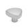GN 5339.5 Boutons triangle, inox Type: C - avec alésage borgne lisse H7
Finition: MT - finition grenaillée mate