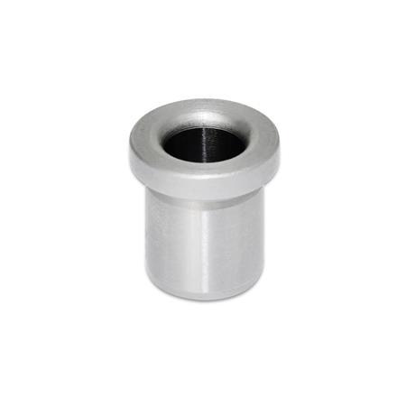 DIN 172 Guide Bushings, Drill Bushings, Steel, with Collar 