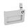 GN 115.10 Latches with Gripping Tray, Operation with Socket Key Type: VK7 - With square spindle
Finish: SR - Silver, RAL 9006, textured finish
Identification no.: 2 - Operation in the illustrated position, at the top right