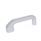 GN 559 Poignées étriers, aluminium Type: A - type fermé
Finition: SR - Argenté, RAL 9006, finition texturée