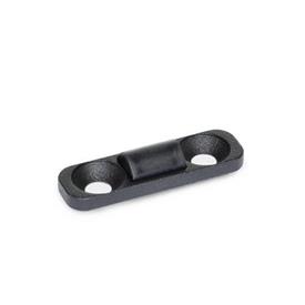 GN 2374 Rubber Bumper Stops, Steel Precision Casting, for Hinges 