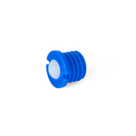 GN 616.2 Spring Plungers, Steel / Stainless Steel / Plastic, with Collar, with Ball, with Front Slot Type: KD - Housing plastic, ball plastic