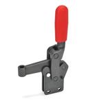 Toggle Clamps, Steel, Operating Lever Vertical, with Vertical Mounting Base, Heavy Duty Type „Longlife“