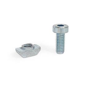 GN 968 Assembly Sets for Profile Systems 30 / 40 / 45 Type: D - Socket cap screw DIN 7984