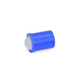 GN 614 Spring Plungers, Press-On Type, with Ball Type: KD - Housing plastic, ball plastic, standard spring load