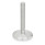 GN 22 Piedini di livellamento, acciaio INOX AISI 316L, senza fori di montaggio, piastra di base tornita Tipo (piastra di base): D1 - Finitura tornita, con fondo in gomma, intarsiato, colore nero
Tipo con stelo filettato: T - Senza dado, sede per chiave in basso