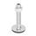 GN 40 Leveling Feet, Steel Form: A3 - With rubber pad, vulcanized, black
Version (Screw): UK - With nut, hex socket at the top and wrench flat at the bottom