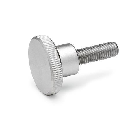 DIN 464 Knurled Screws, Stainless Steel, High Type 