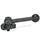GN 918.1 Clamping Bolts, Steel, Upward Clamping, with Threaded Bolt Type: GV - With ball lever, straight (serration)
Clamping direction: L - By anti-clockwise rotation