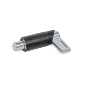 GN 722.1 Spring Latches, Steel, for Welding Type: R - Round, latch riveted, not removable