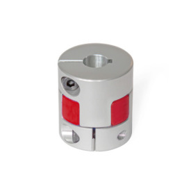 GN 2240 Elastomer Jaw Couplings with Clamping Hub Bore code: K - With keyway (from d<sub>1</sub> = 30)<br />Hardness: RS - 98 Shore A, red