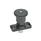 GN 822.8 Mini Indexing Plungers Zinc die casting / Plastic Knob Type: C - With rest position