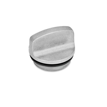 GN 441 Threaded Plugs to 100 °C, Aluminum Air vent drilling: 1 - Without vent hole
Finish: BL - Plain, tumbled