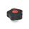 GN 5337.1 Boutons étoile avec douille saillante en acier, avec capuchon Type: E - avec capuchon (alésage borgne fileté)
Couleur du capuchon: DRT - rouge, RAL 3000, finition mat