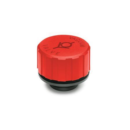 GN 774.1 Breather Caps, Plastic Colour: RT - Red, RAL 3000