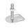 GN 43 Piedini di livellamento, acciaio INOX, con aletta di fissaggio, a forma rettangolare Form: G0 - Senza disco antiscivolo, con 2 fori asolati
Versione (vite): TK - Con dado, sede per chiave in basso