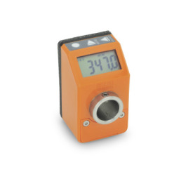 GN 9054 Indicateurs de position, 5 chiffres, électroniques, écran LCD Couleur: OR - orange, RAL 2004, brillant