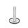 GN 41 Piedini di livellamento, acciaio INOX AISI 304 Tipo (base): D1 - Con disco antiscivolo, con aggancio a clip, colore nero
Versione (vite): T - Senza dado, sede per chiave in basso