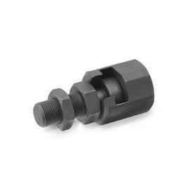 GN 240 Quick-Fit Couplings, Steel Type: A - With external thread