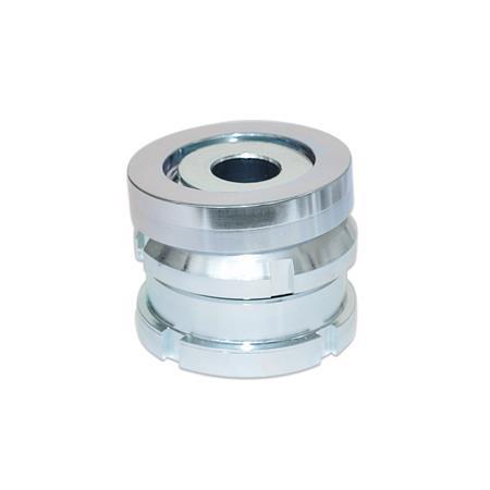 Vérins de précision GN 350.2: Acier, avec rondelle sphérique, sans contre-écrou