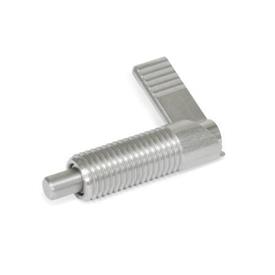 GN 721.6 Stainless Steel Cam Action Indexing Plungers, with Locking Function Type: RA - Right-hand lock